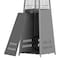Flash Furniture Sol Patio Outdoor Heating-Slate Gray Stainless Steel Pyramid 42,000 BTU Propane Heater w/Wheels NAN-FSDC-01-GY-GG - alternate 3